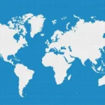 Map of world with blue background QBUZZ QNET