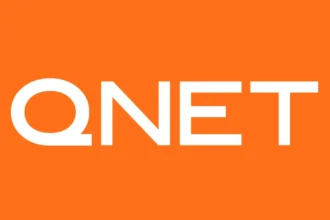Orange QNET logo background