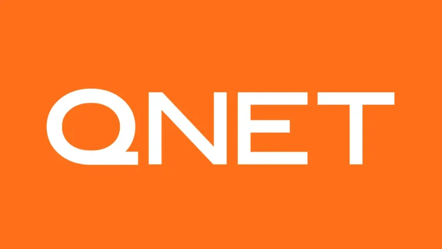 Orange QNET logo background