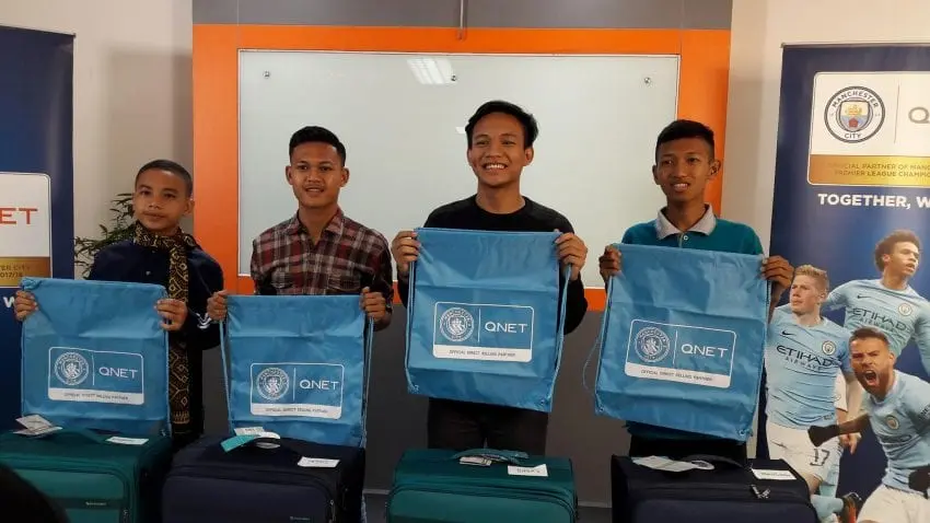 QNET Sends Kids From Jakarta Rusun to City Football Language School