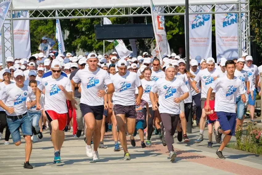 Absolute Living Charity Run in Novosibirsk, Russia