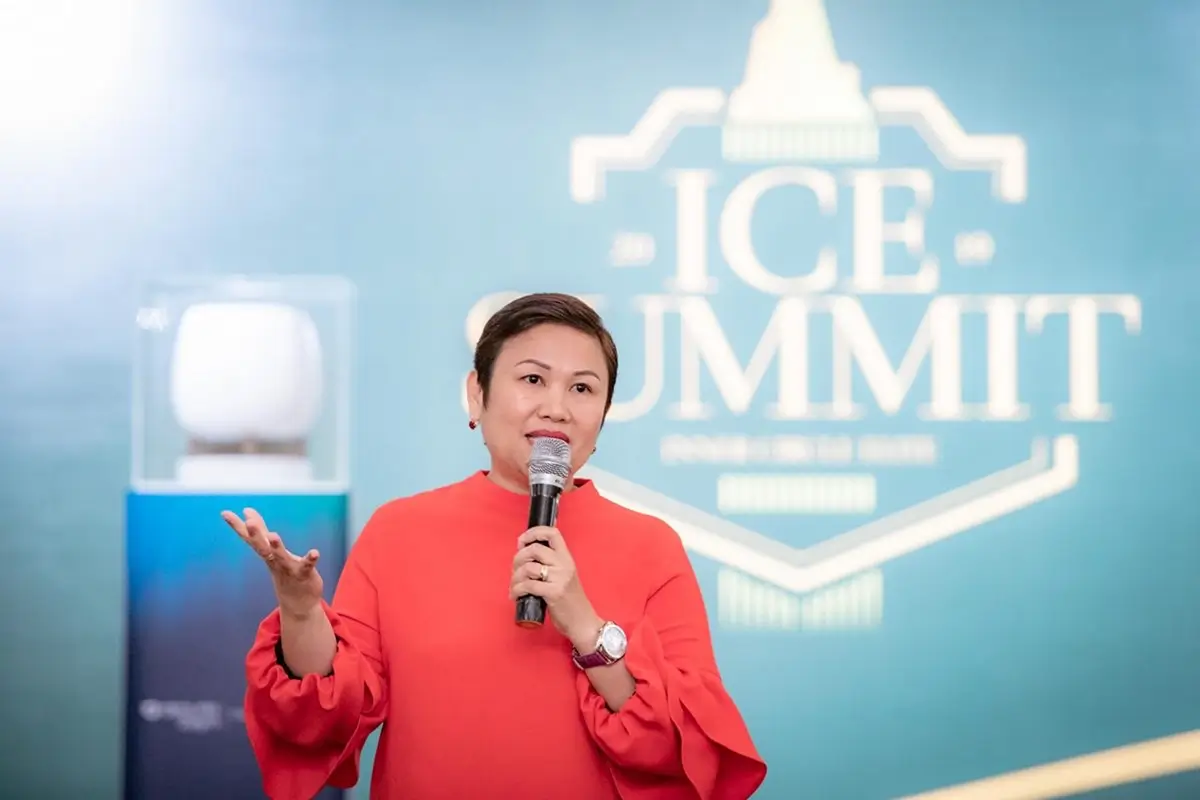 How Qnet Is Championing Champions 2 Ms Malou Caluza talks about the importance of training and mentoring as well as ethical practices to QNET business success at the ICE Summit 2023