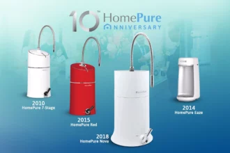 Displaying the full spectrum of HomePure products in commemoration of HomePure's 10th anniversary.