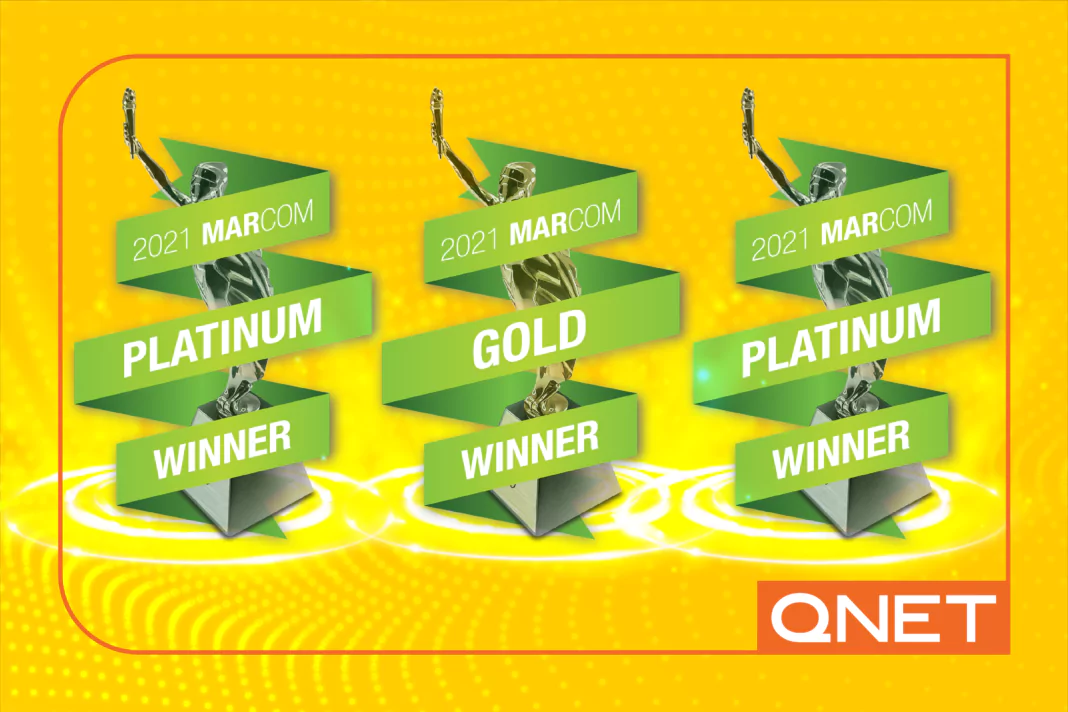qnet wins  marcom awards