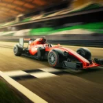 F1 racing on racetrack qnet qbuzz