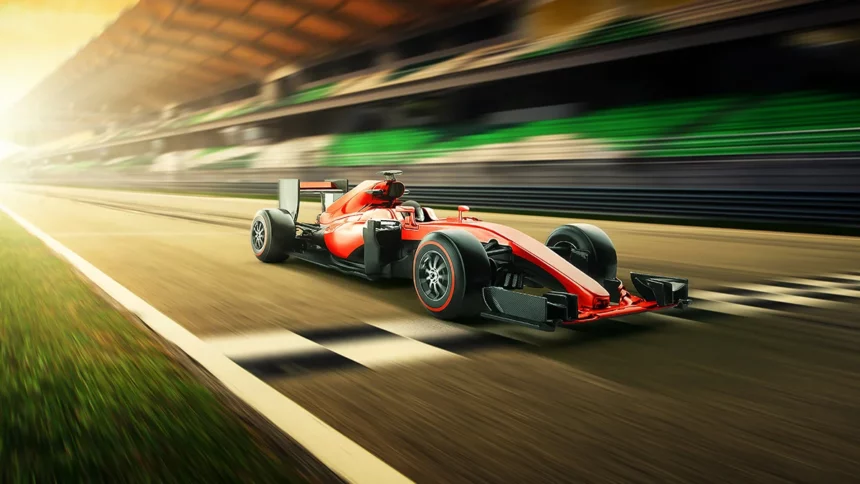 F1 racing on racetrack qnet qbuzz