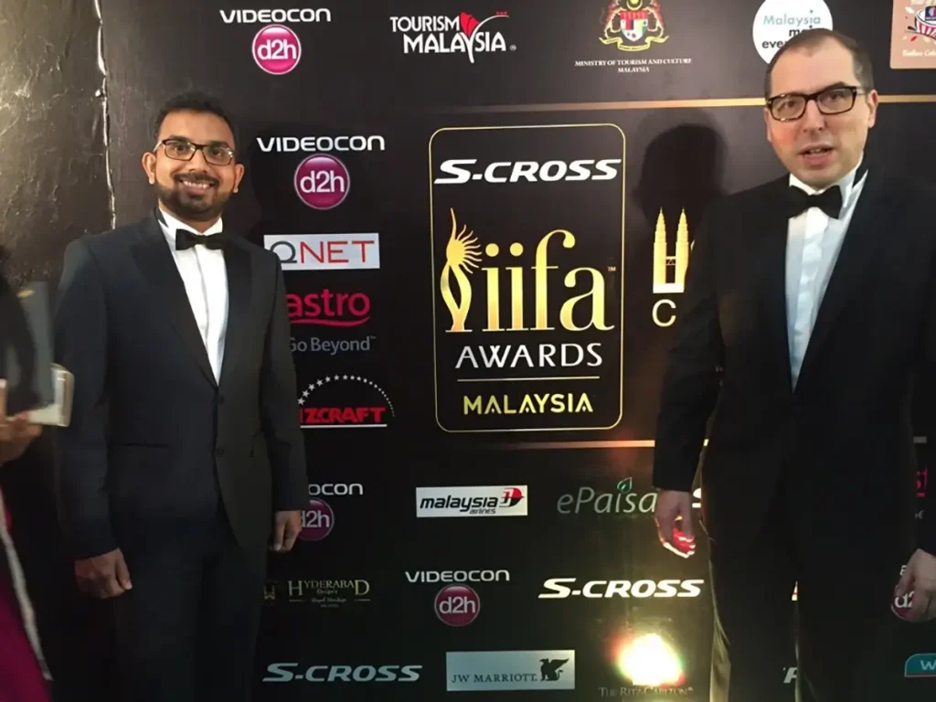 JR Mayer and Chief Pathman at the IIFA awards 