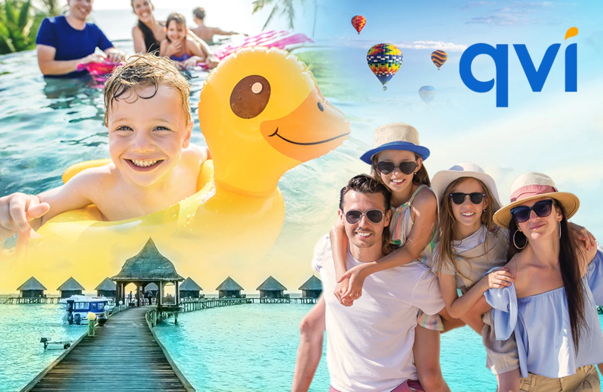 QNET QVI Holiday destinations with family and kids smiling