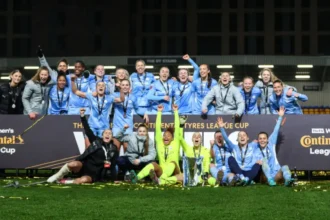 Manchester City womans team winning moments sports partnerships