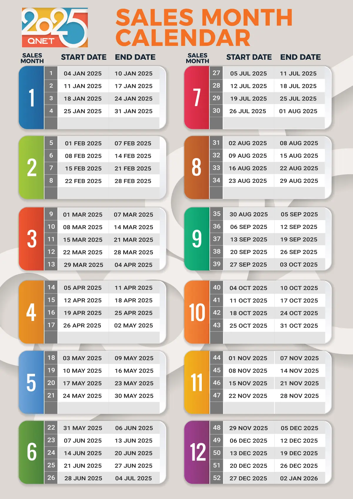The 2025 Qnet Sales Calendar Is Here 2 QNET Sales Calendar 2025