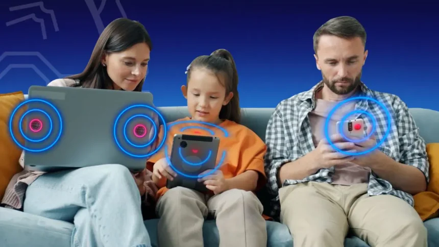 Family on devices with Amezcua E-Guard X protection