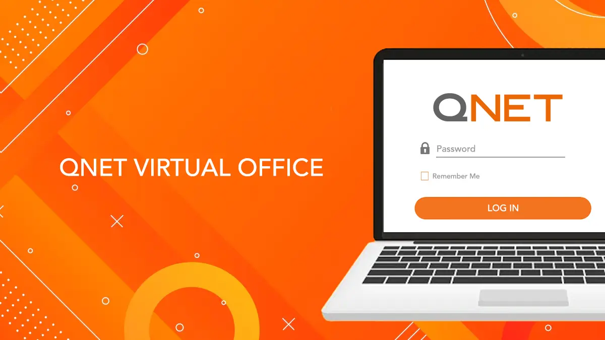 A preview of the QNET Virtual Office log in screen, commonly referred to as the QNET Portal
