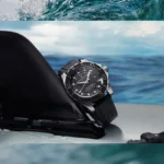 Wave Rider surf watch on top of a surf board in the water