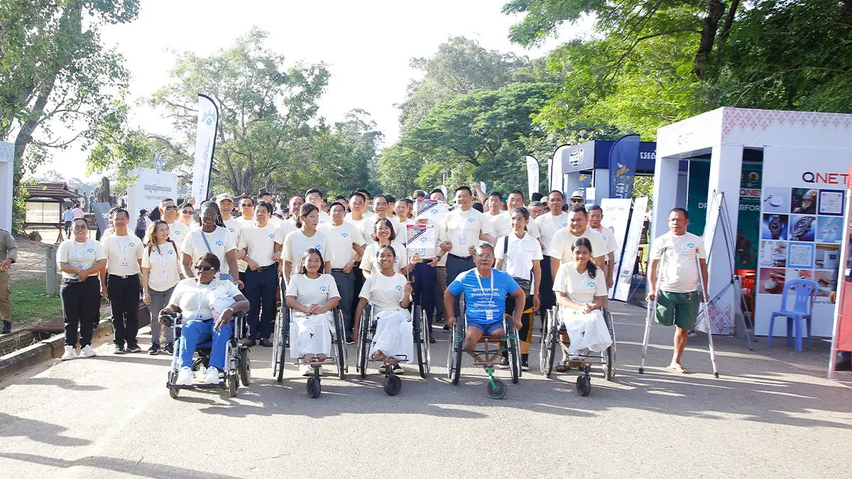 Qnet Champions A Mine-Free Cambodia At Global Summit 2 Participants in the march for a mine-free Cambodia at the Siem Reap-Angkor Summit sponsored by QNET